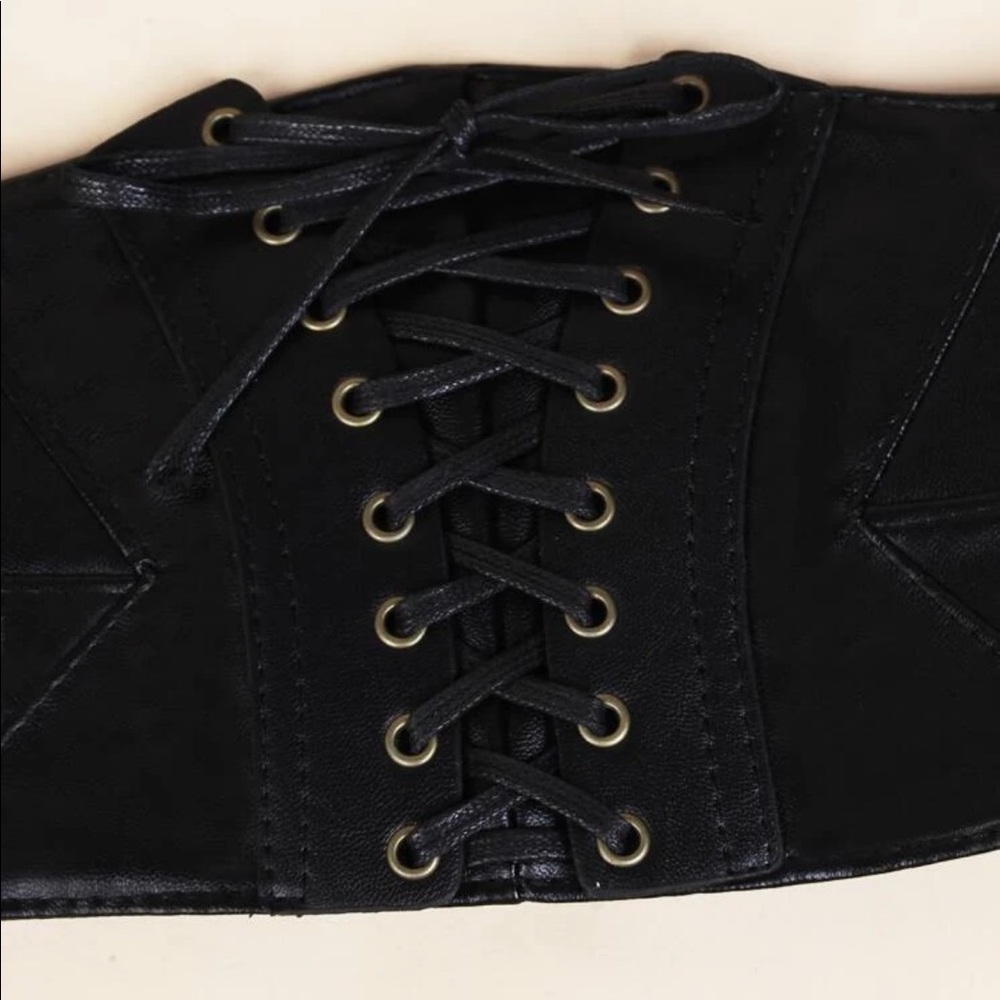 Black Corset Belt Steampunk New - Picture 7 of 14